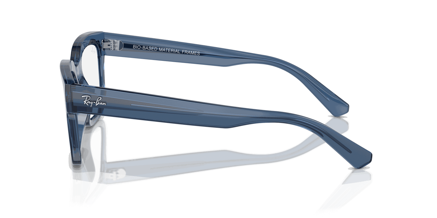 [Clear Lenses, Polished Transparent Dark Blue Frame]
