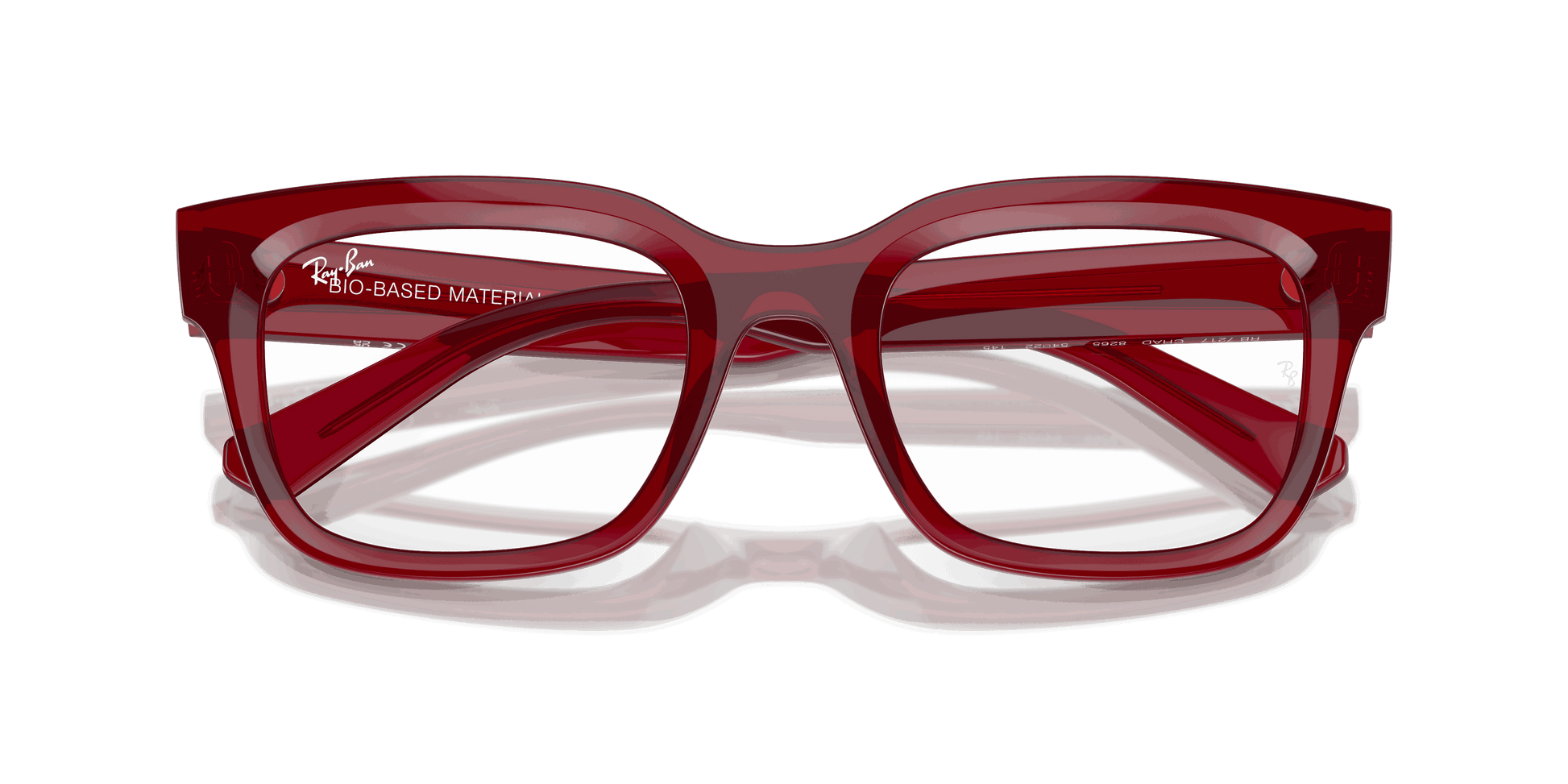 [Clear Lenses, Polished Transparent Red Frame]