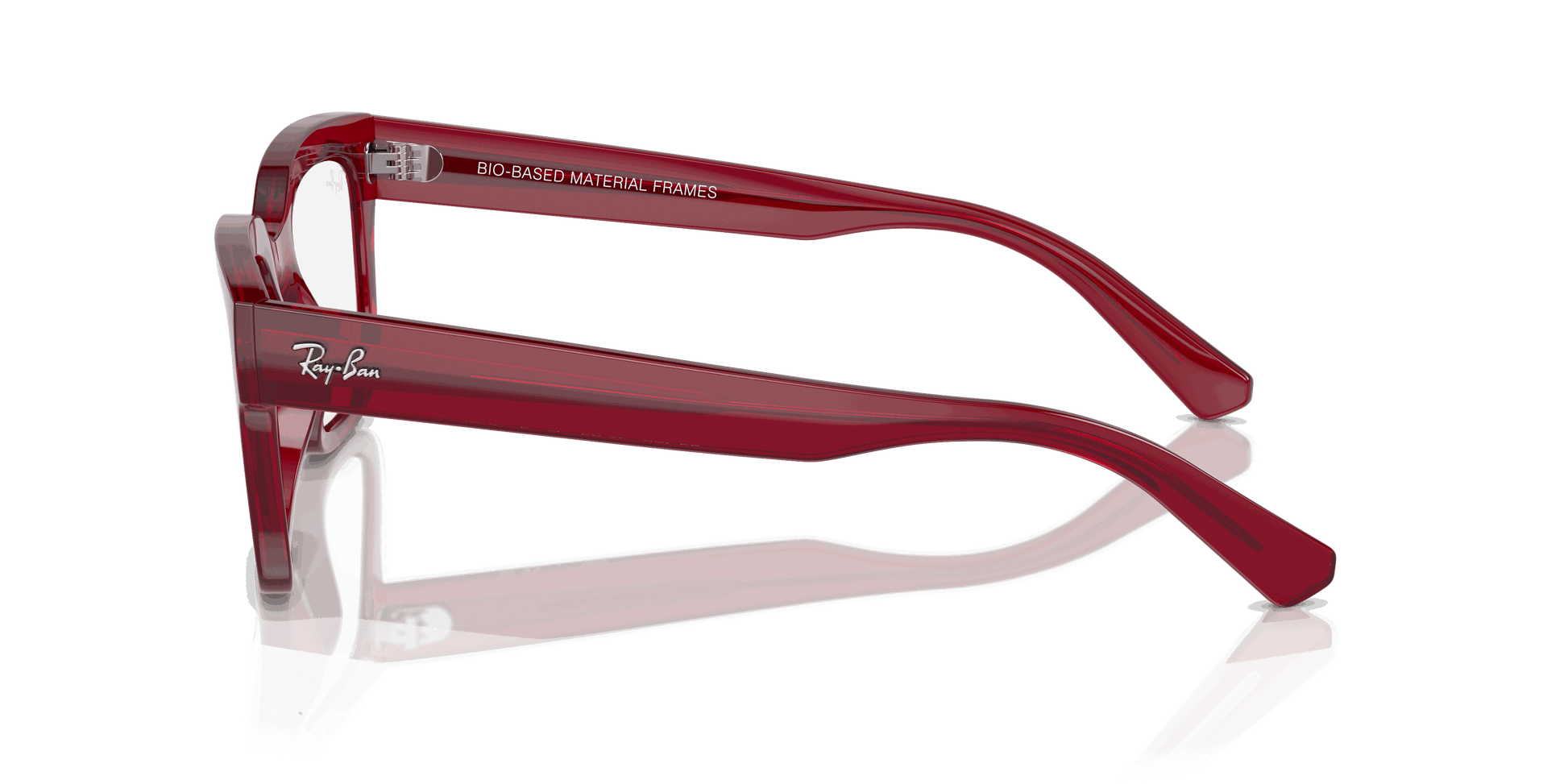 [Clear Lenses, Polished Transparent Red Frame]
