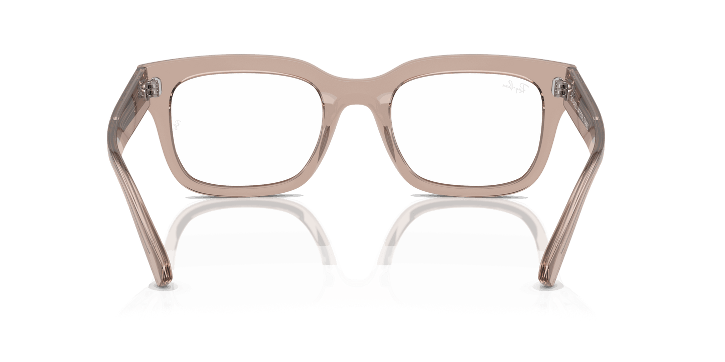 [Clear Lenses, Polished Transparent Light Brown Frame]