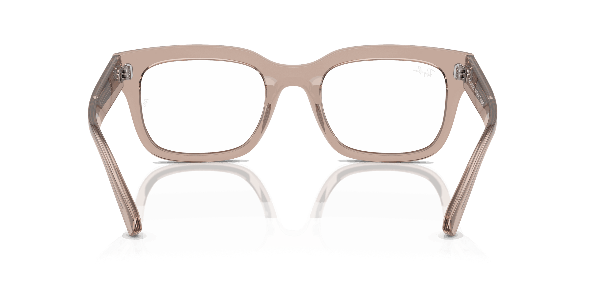 [Clear Lenses, Polished Transparent Light Brown Frame]