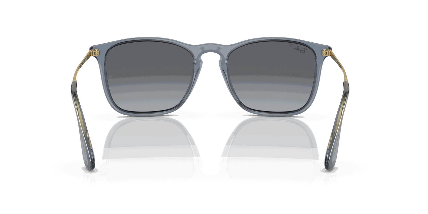 [Grey Lenses, Polished Transparent Blue Frame]