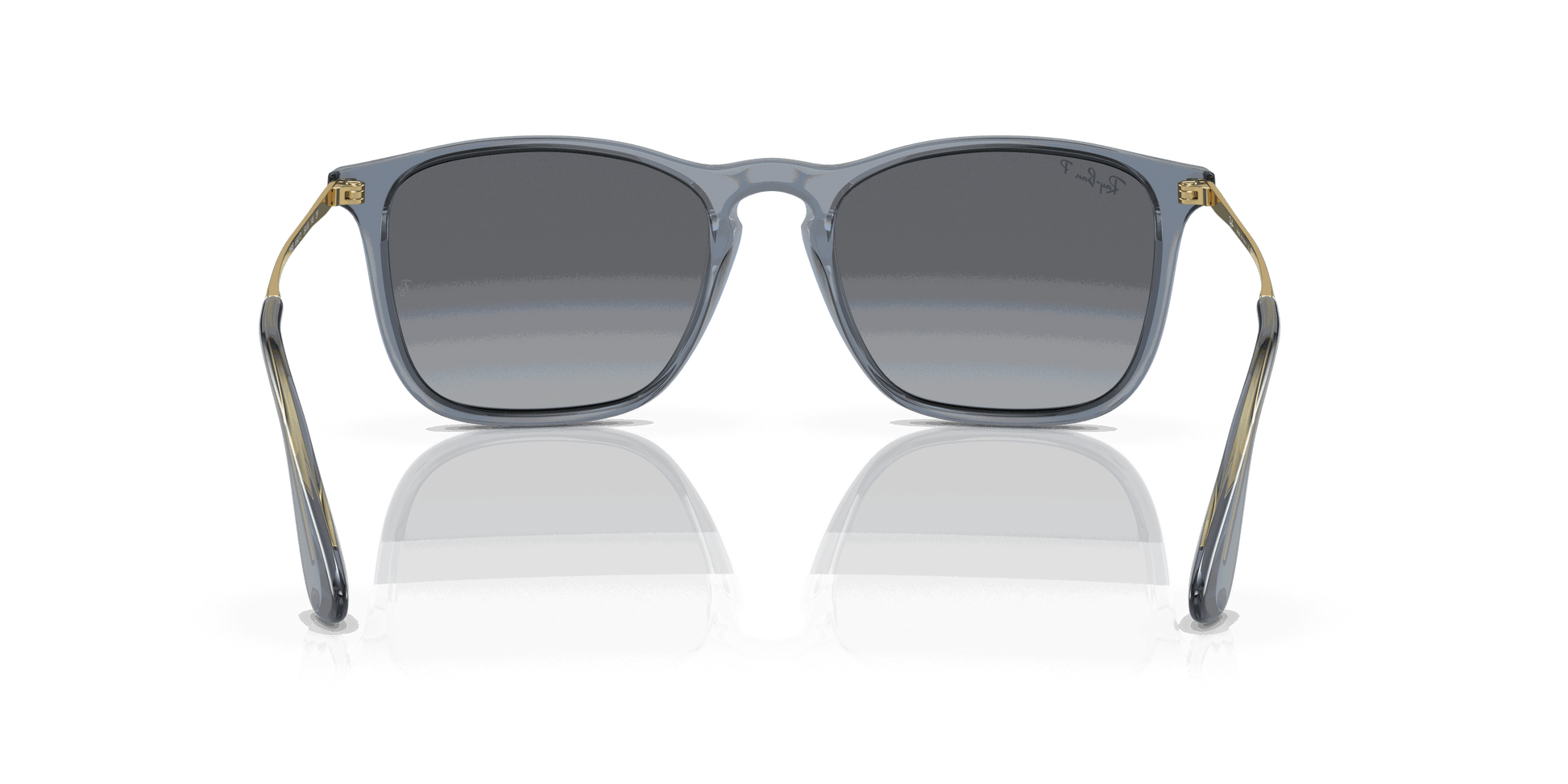 [Grey Lenses, Polished Transparent Blue Frame]