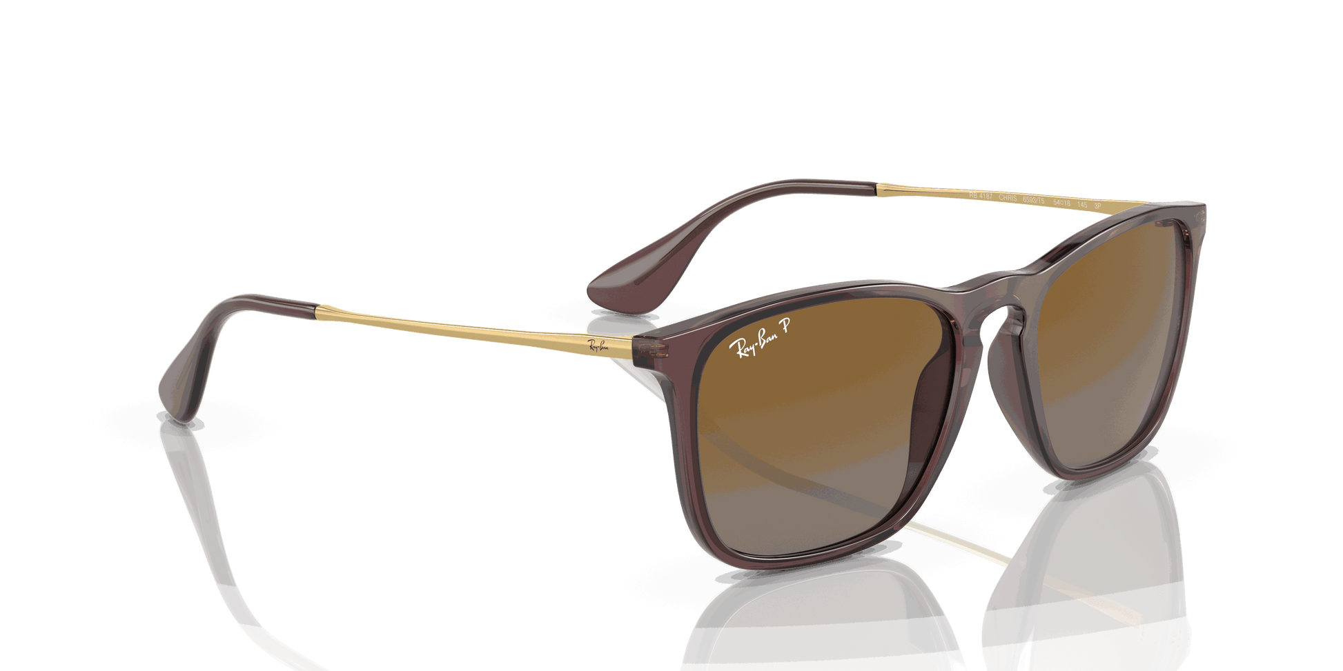 [Brown Lenses, Polished Transparent Brown Frame]