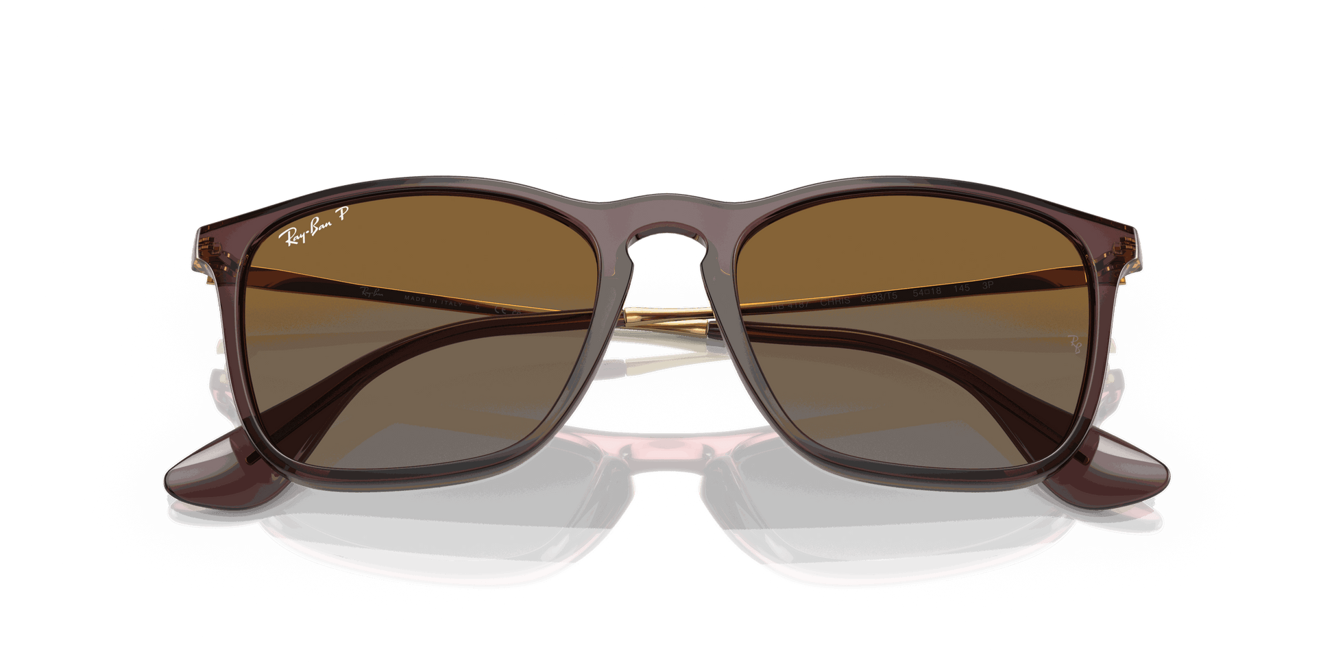 [Brown Lenses, Polished Transparent Brown Frame]