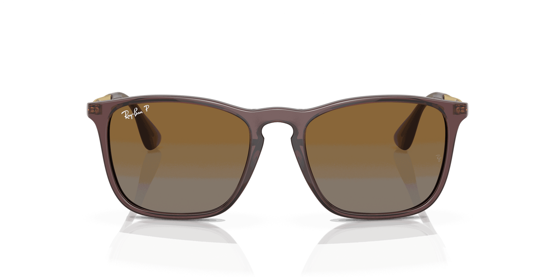 [Brown Lenses, Polished Transparent Brown Frame]