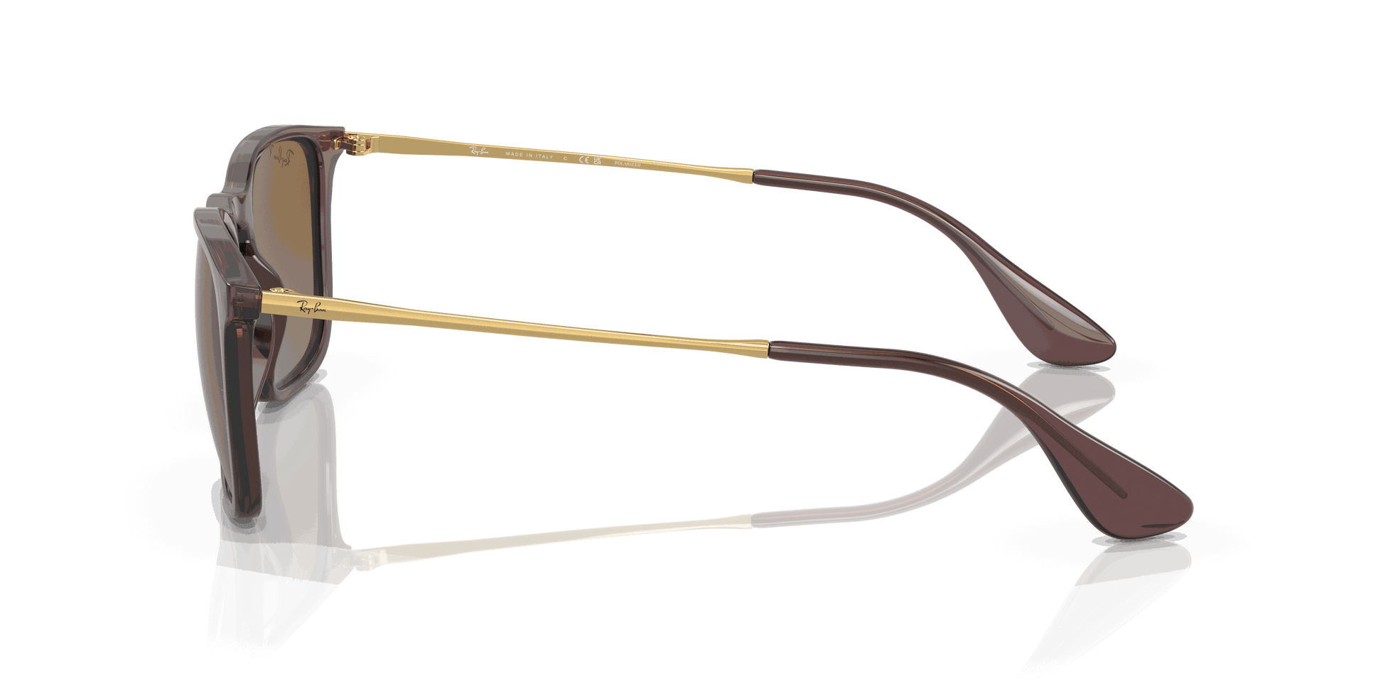 [Brown Lenses, Polished Transparent Brown Frame]