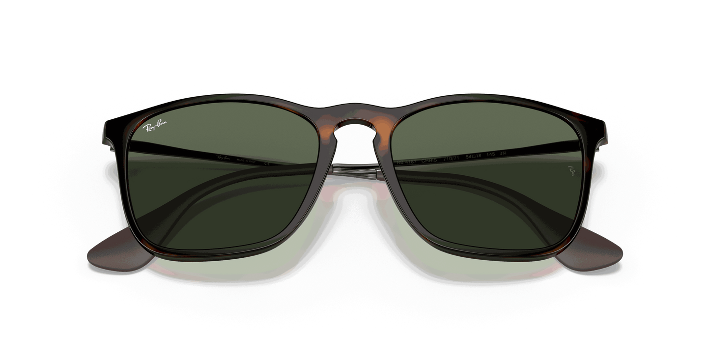 [Dark Green Lenses, Polished Light Havana Frame]