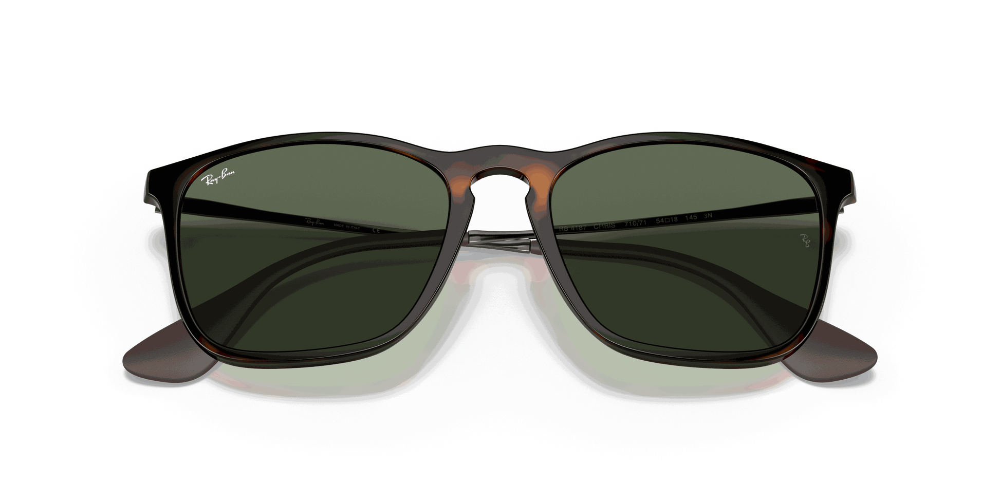 [Dark Green Lenses, Polished Light Havana Frame]