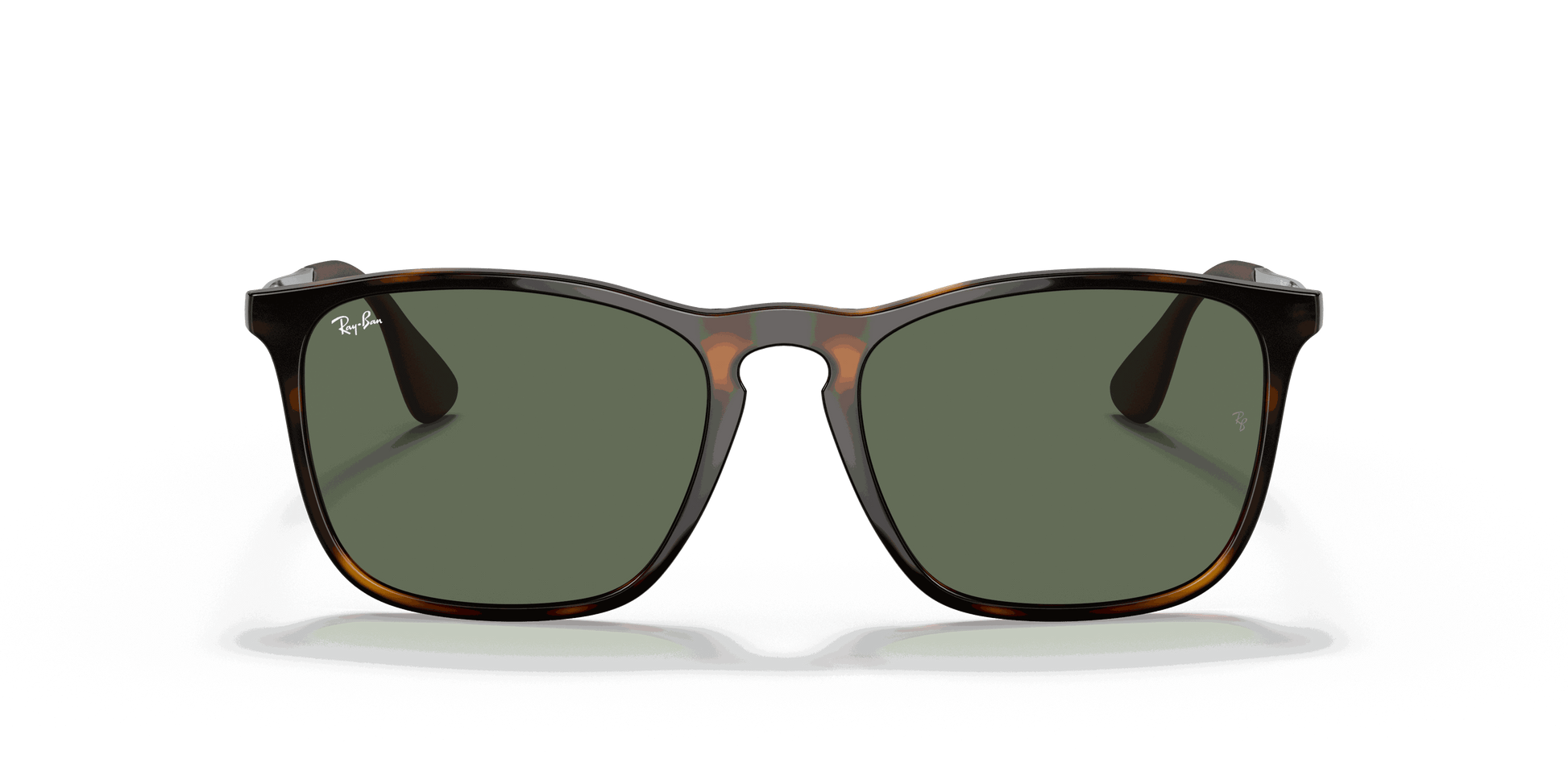 [Dark Green Lenses, Polished Light Havana Frame]