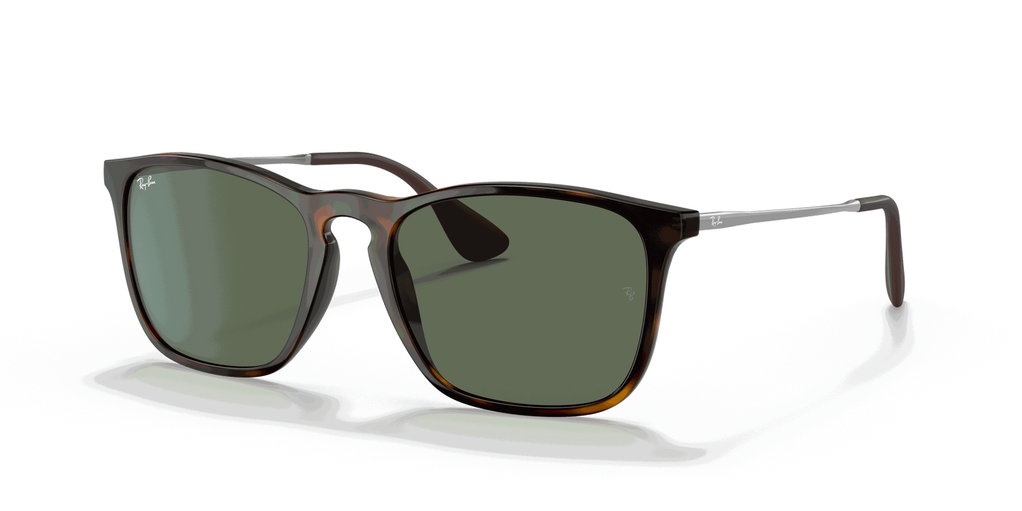 [Dark Green Lenses, Polished Light Havana Frame]