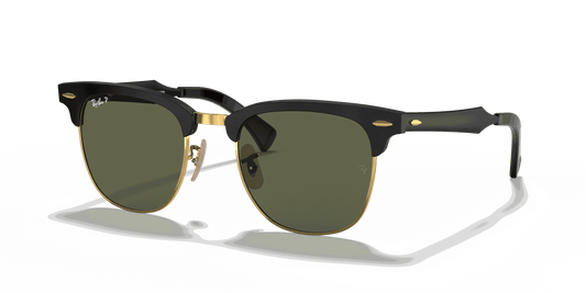 [G-15 Green Lenses, Polished Black On Gold Frame]