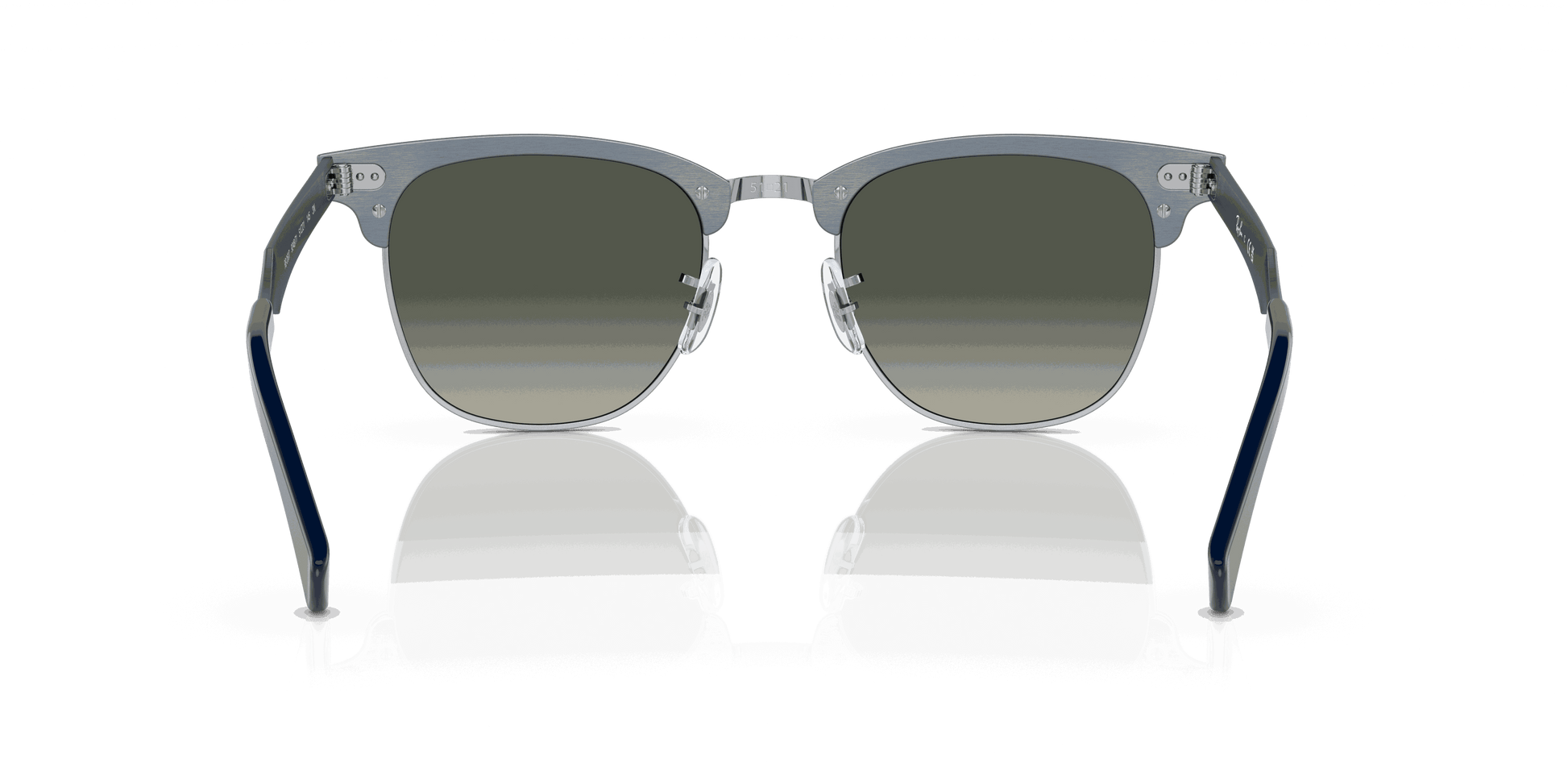 [Grey Lenses, Matte Blue On Silver Frame]