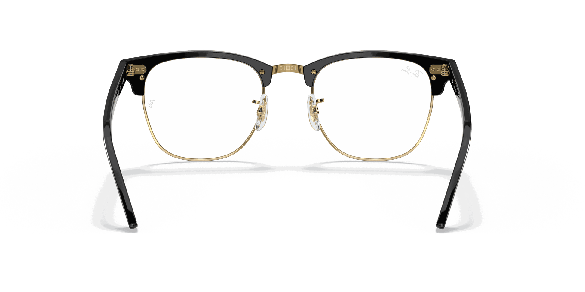 [Clear Lenses, Polished Black Frame]