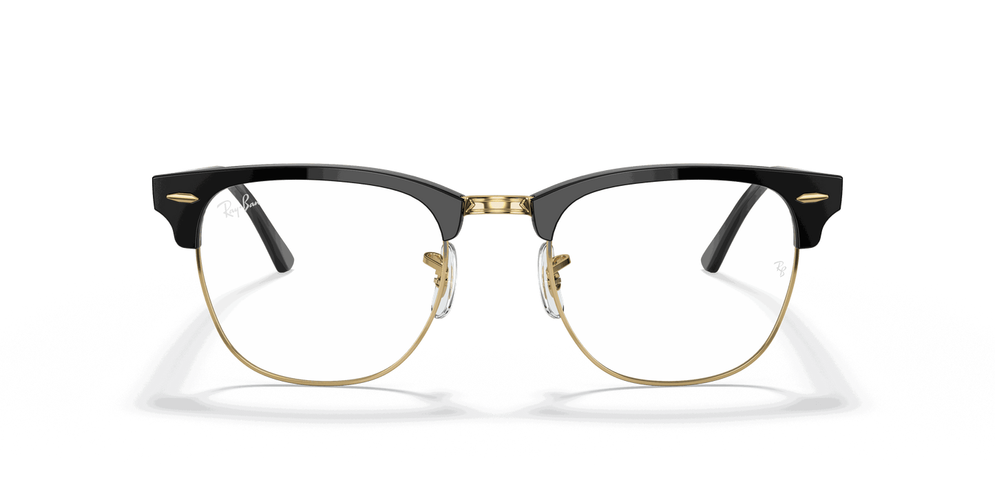 [Clear Lenses, Polished Black Frame]
