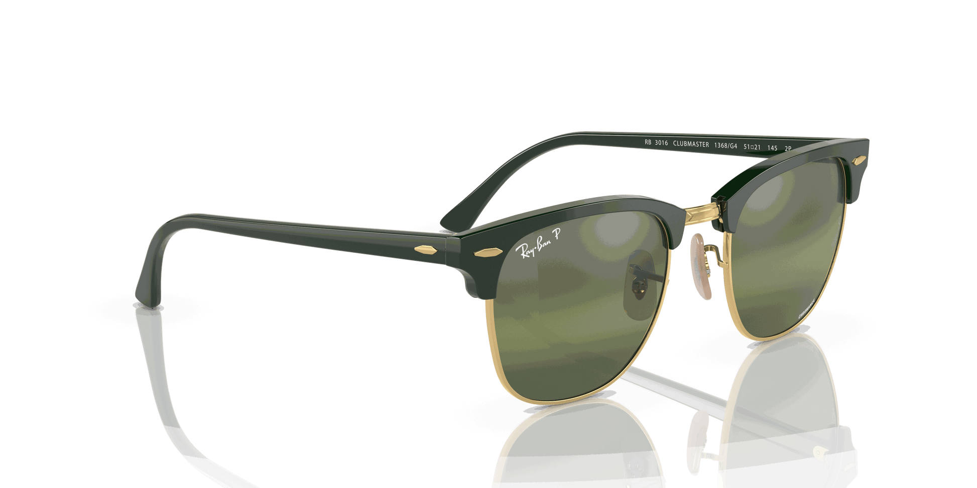 [Silver/Green Lenses, Polished Green On Gold Frame]