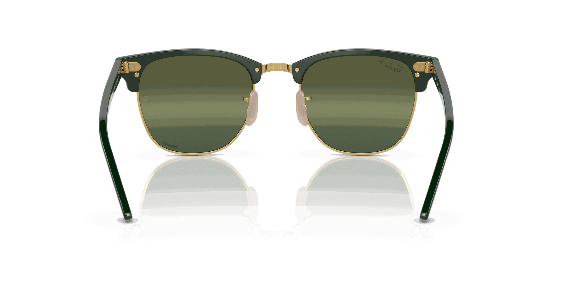 [Silver/Green Lenses, Polished Green On Gold Frame]