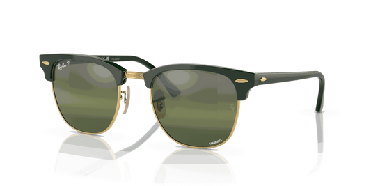 [Silver/Green Lenses, Polished Green On Gold Frame]