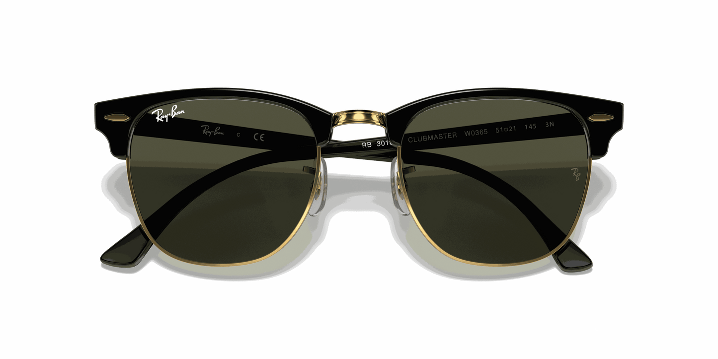 [G-15 Green Lenses, Polished Black On Gold Frame]