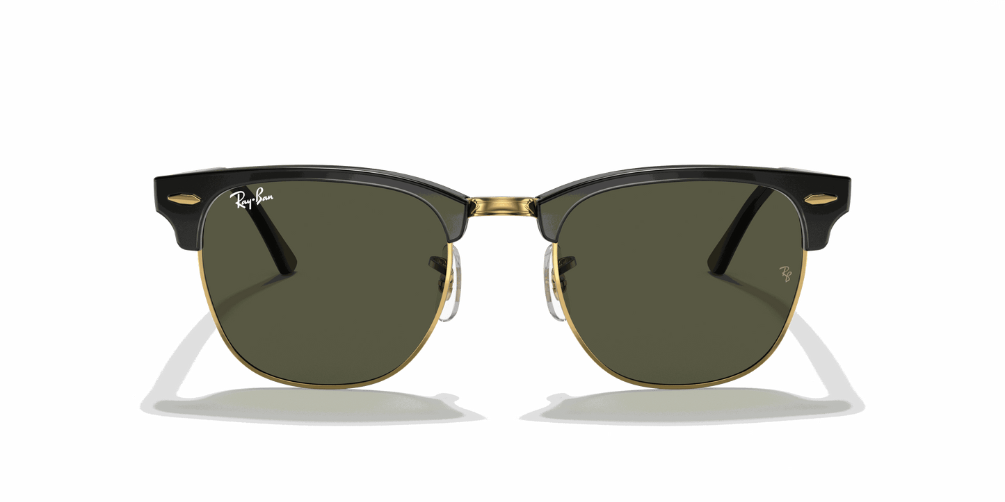 [G-15 Green Lenses, Polished Black On Gold Frame]