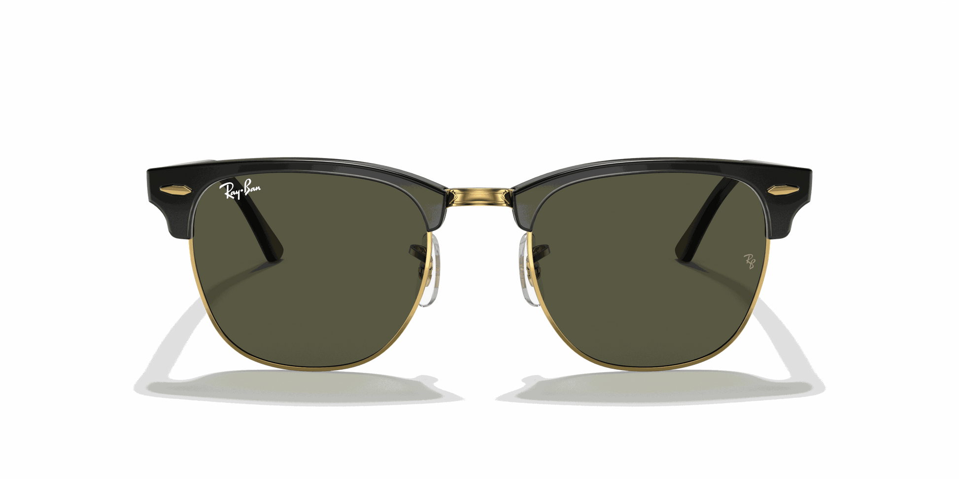 [G-15 Green Lenses, Polished Black On Gold Frame]