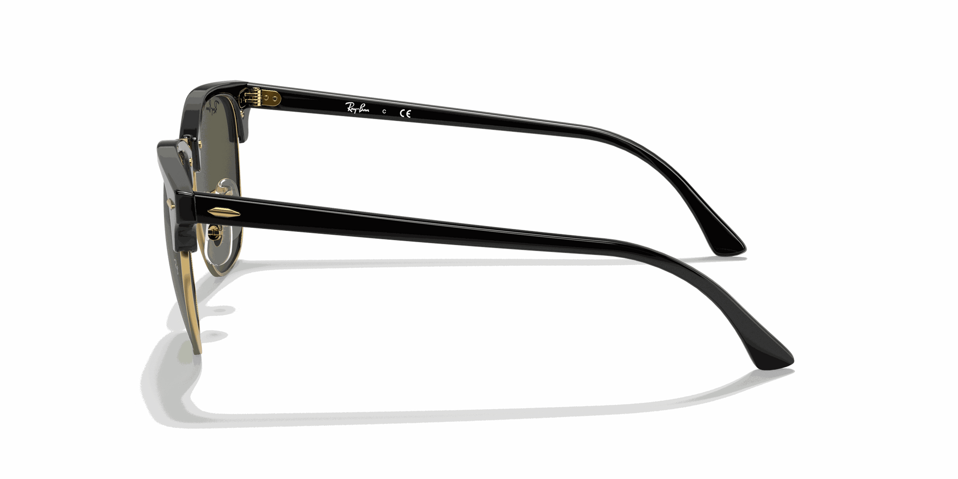 [G-15 Green Lenses, Polished Black On Gold Frame]