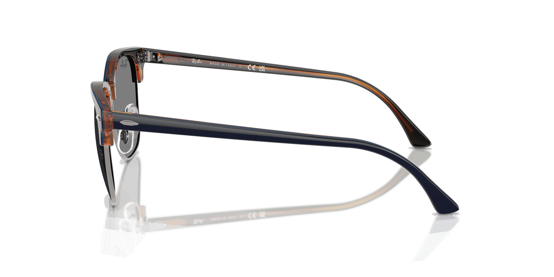 [Dark Grey Lenses, Polished Gunmetal Blue Frame]
