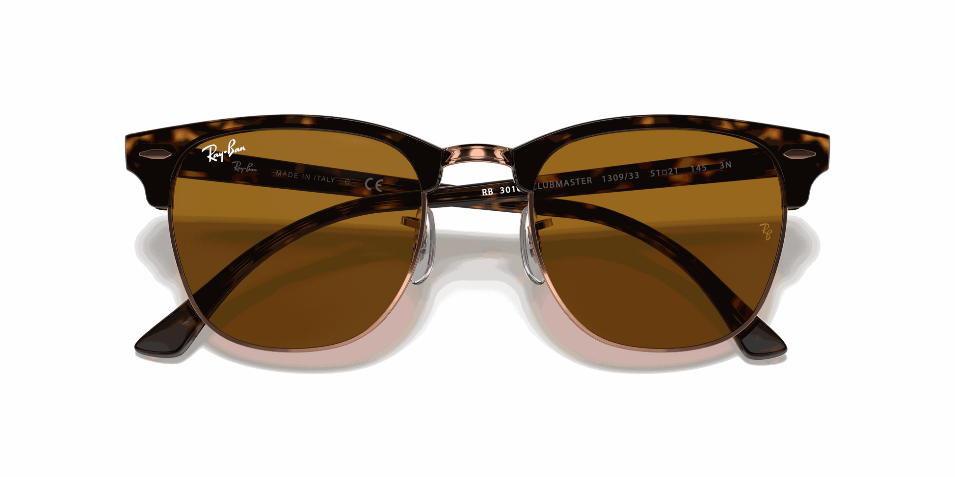 [B-15 Brown Lenses, Polished Havana Frame]
