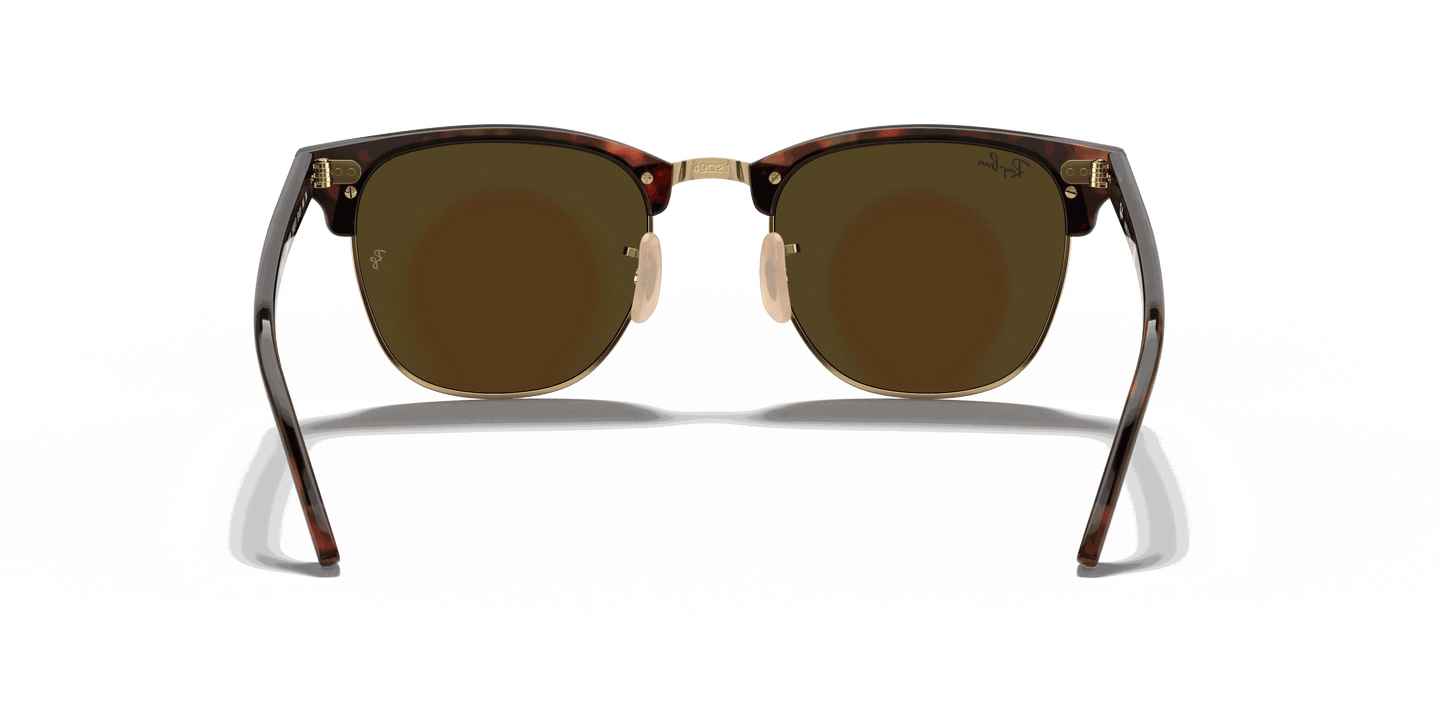 [Blue Flash Lenses, Matte Havana On Gold Frame]