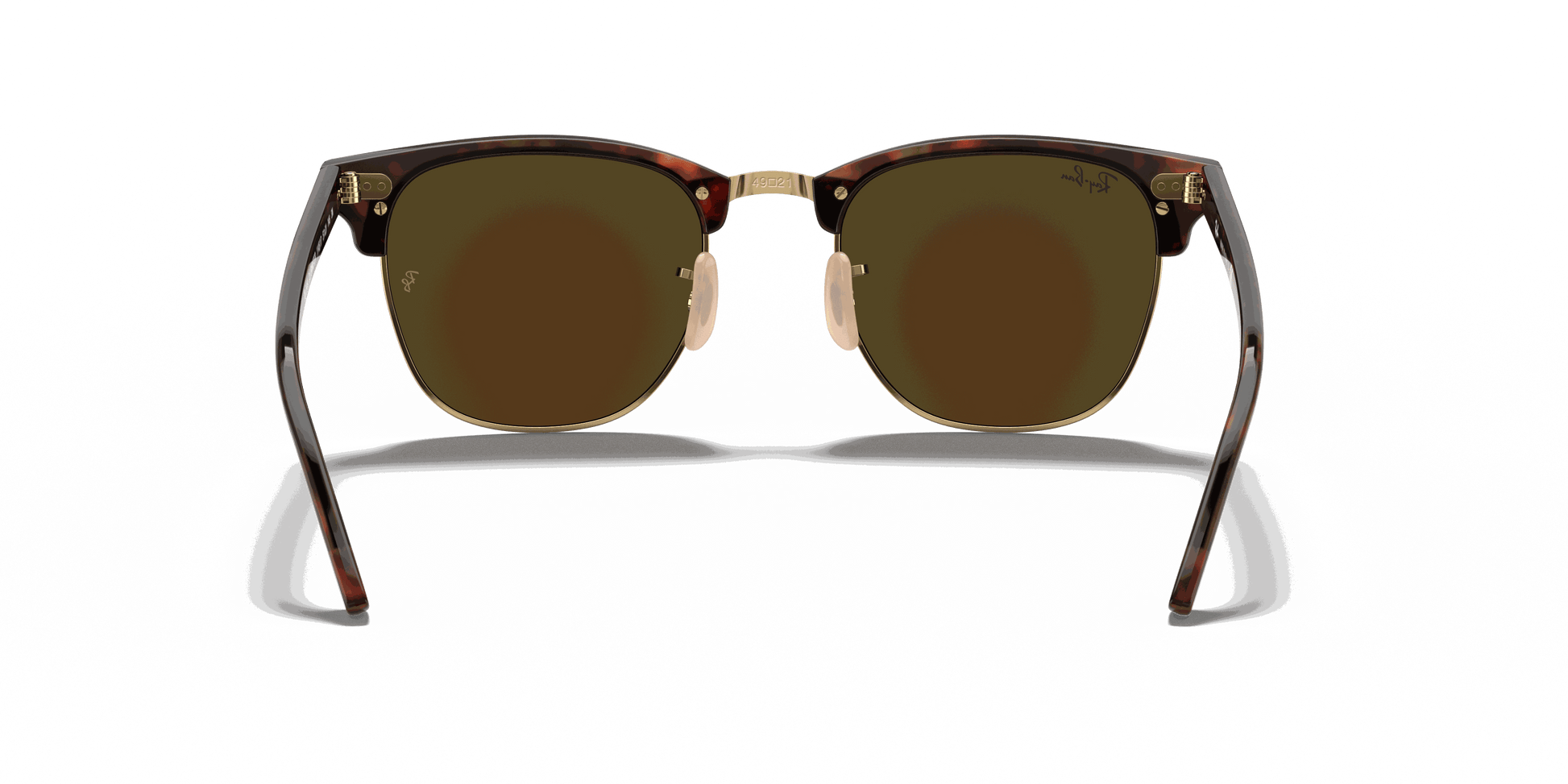 [Blue Flash Lenses, Matte Havana On Gold Frame]
