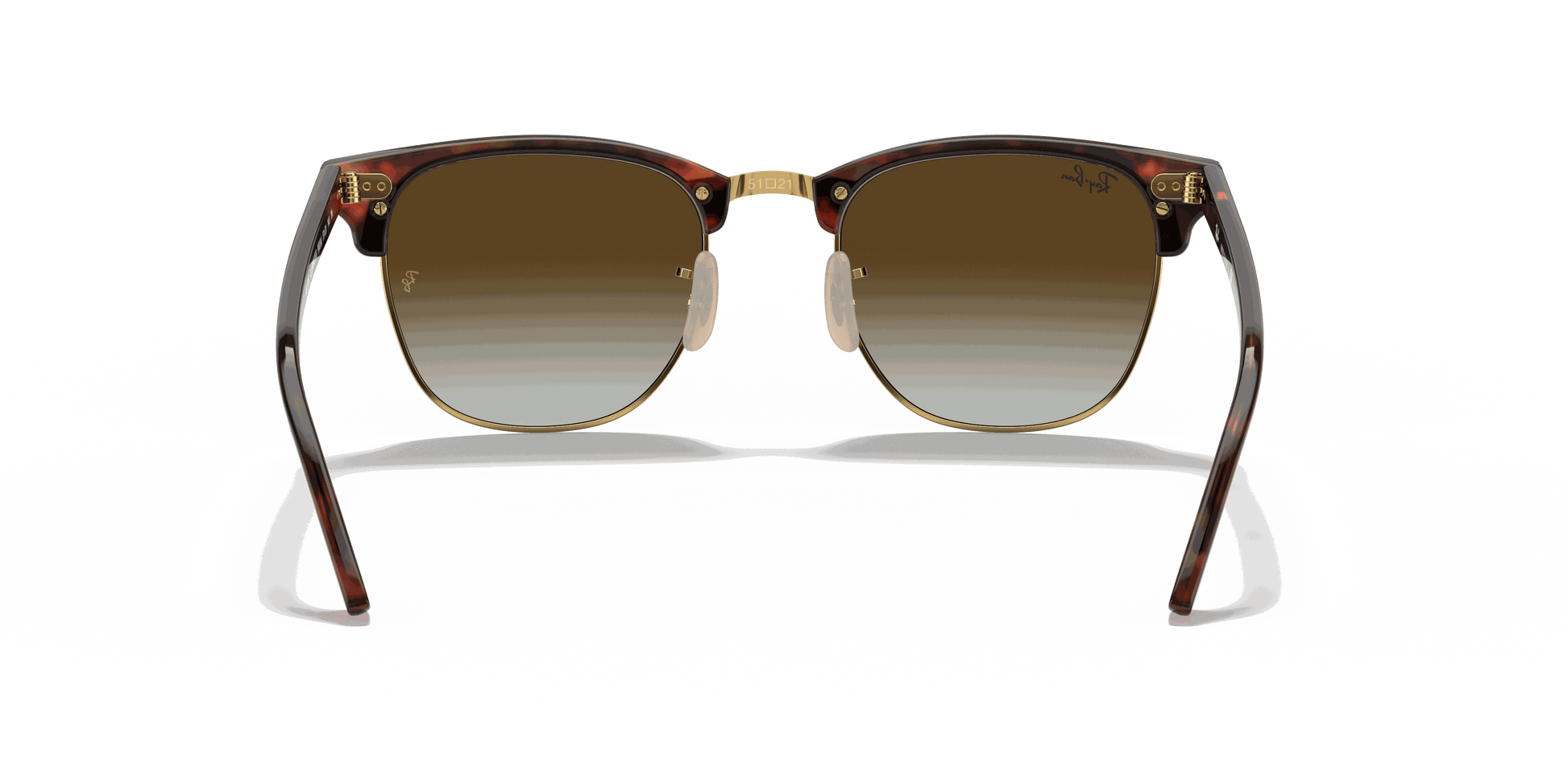 [Green Gradient Flash Lenses, Polished Red Havana Frame]
