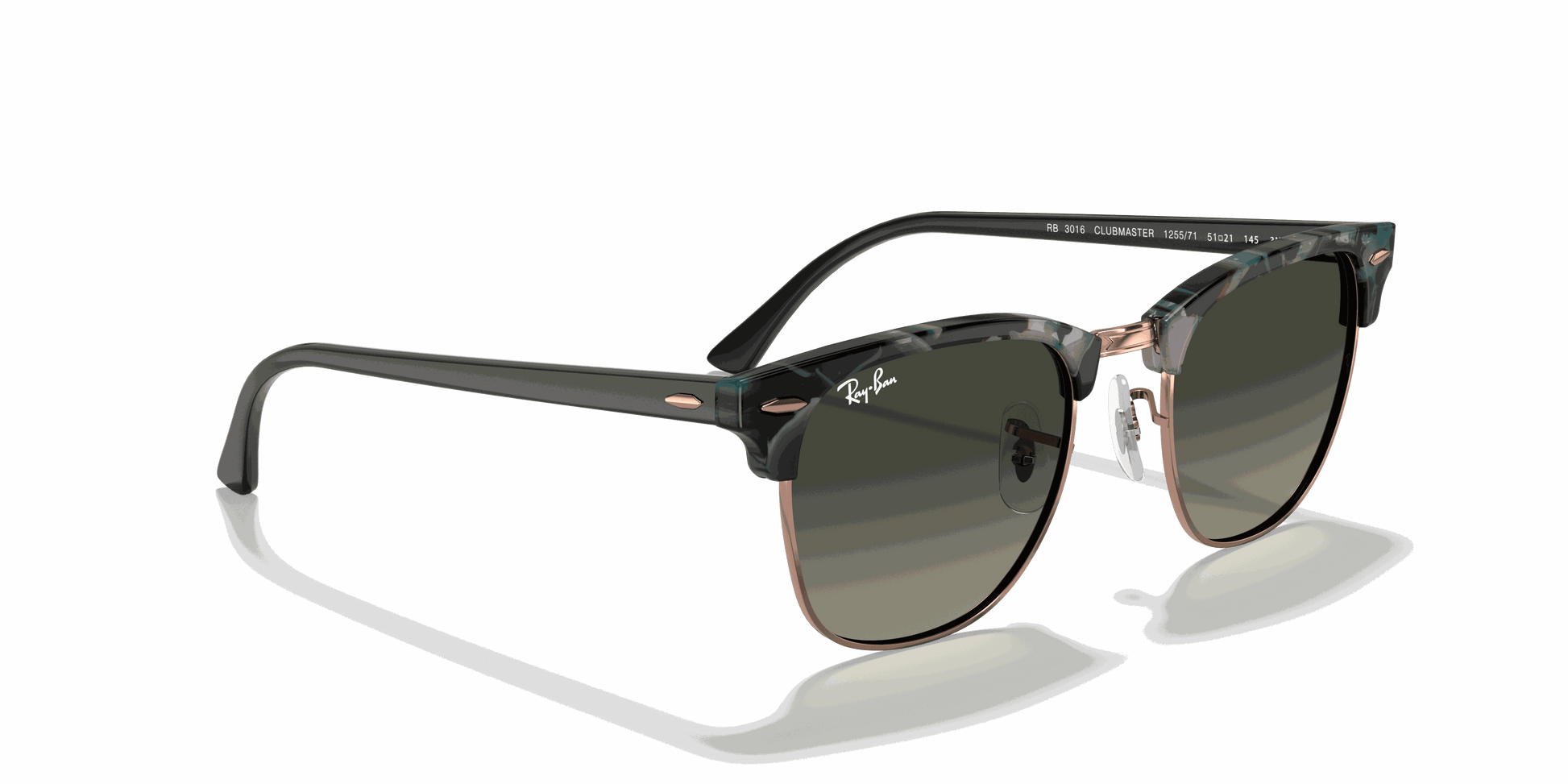 [Grey Gradient Lenses, Polished Grey Green Frame]