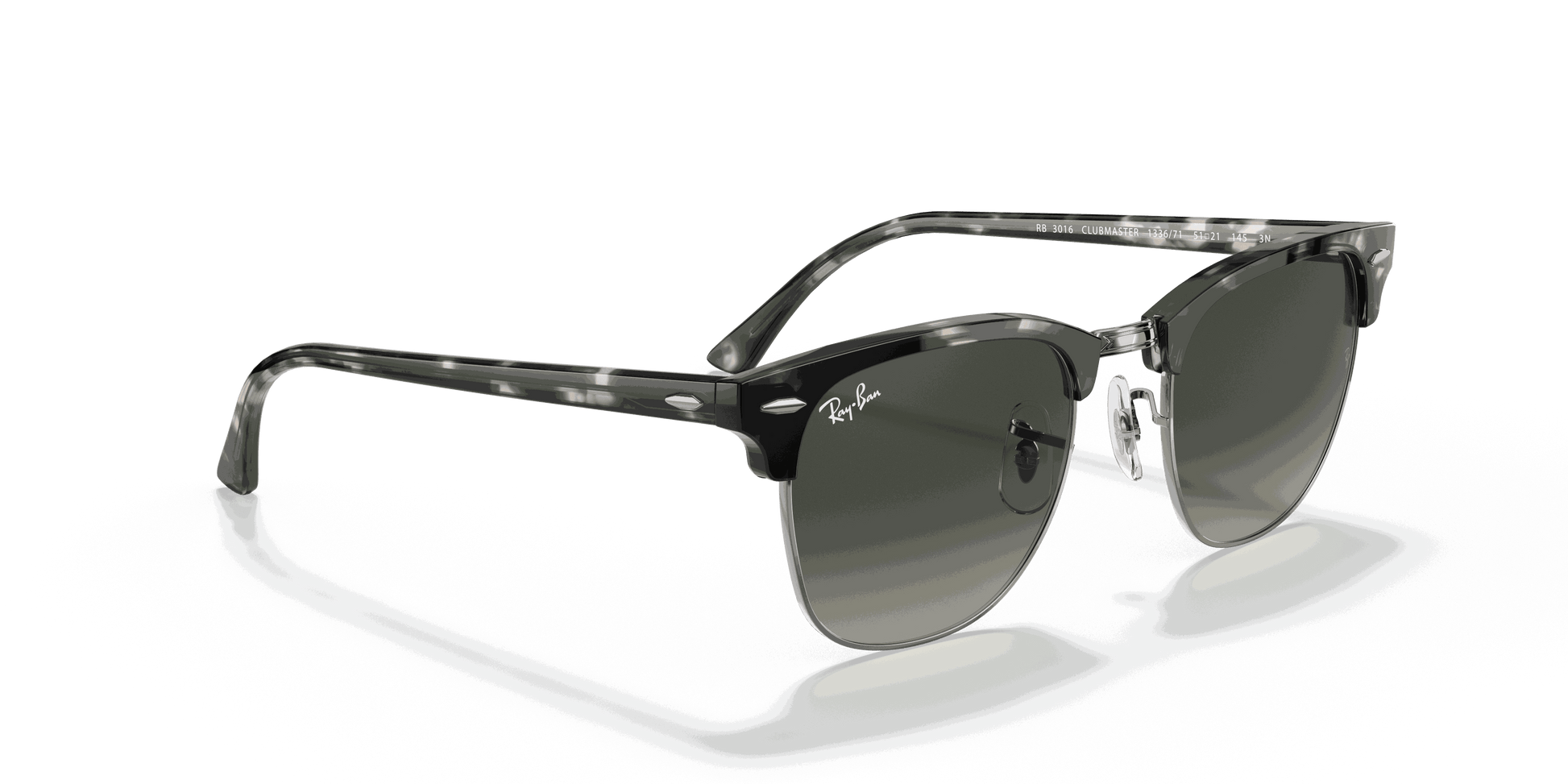 [Grey Gradient Lenses, Polished Grey Havana Frame]