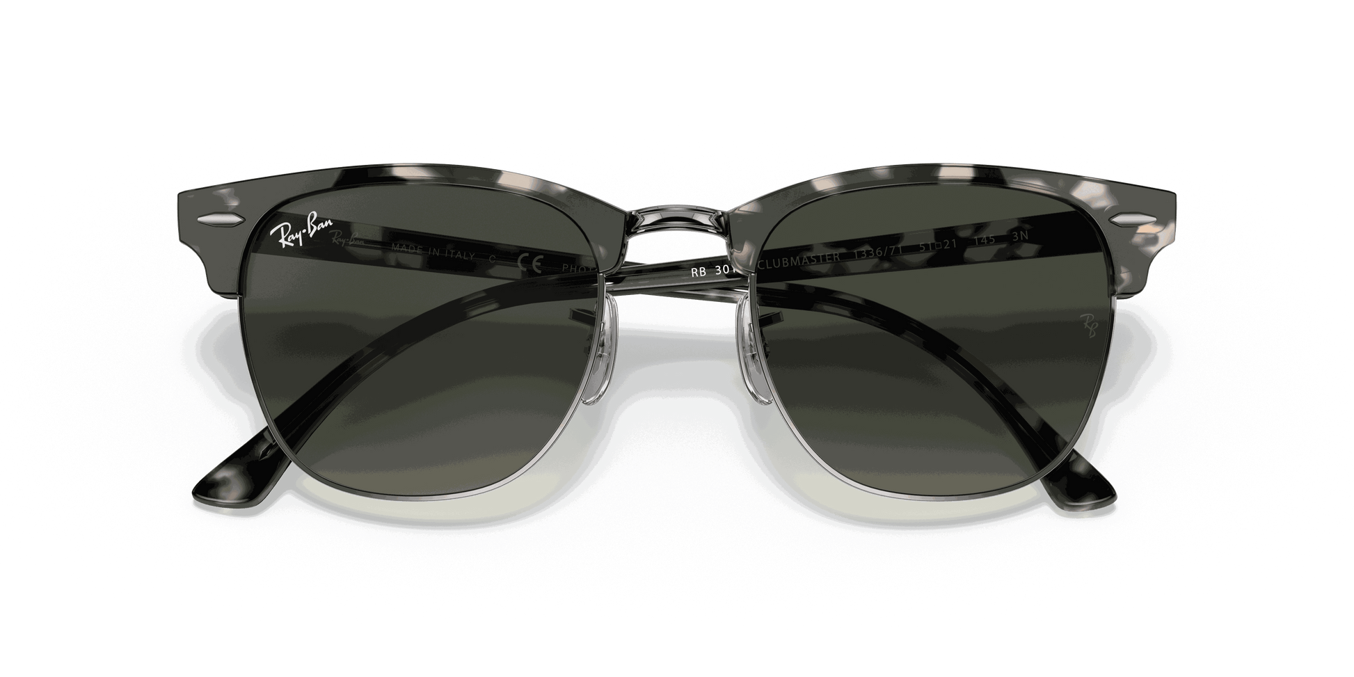 [Grey Gradient Lenses, Polished Grey Havana Frame]