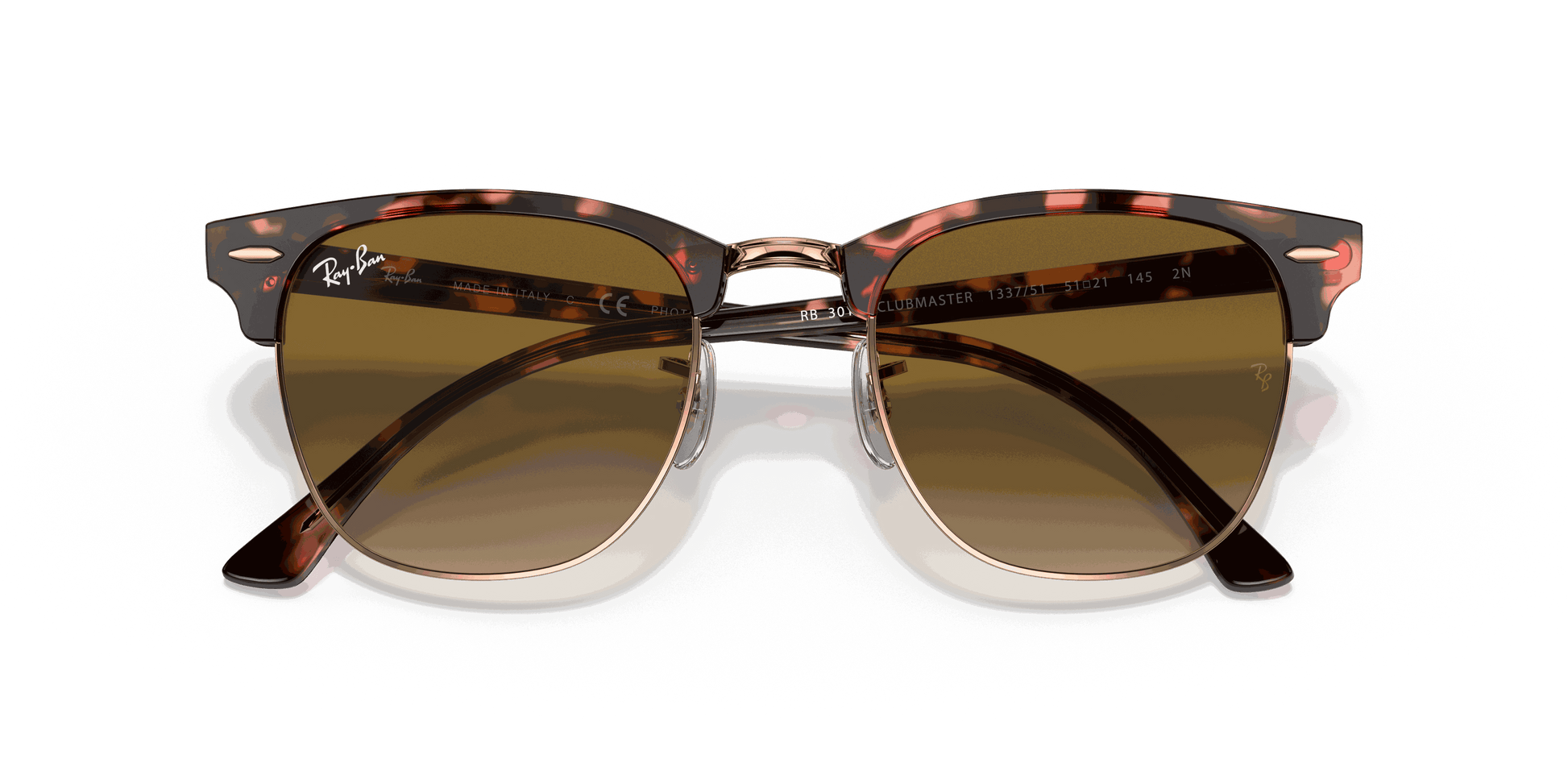 [Light Brown Gradient Lenses, Polished Pink Havana Frame]