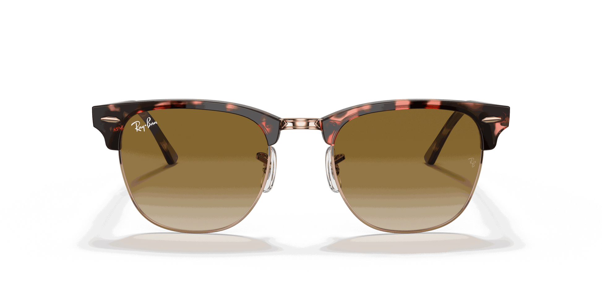 [Light Brown Gradient Lenses, Polished Pink Havana Frame]