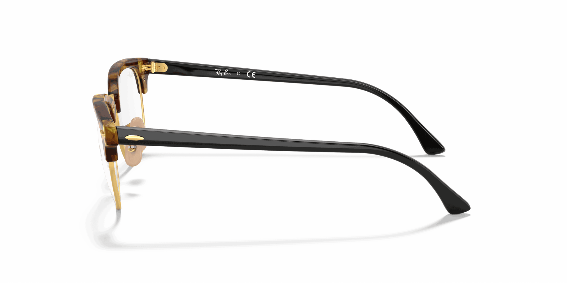 [Clear Lenses, Polished Brown Havana Frame]