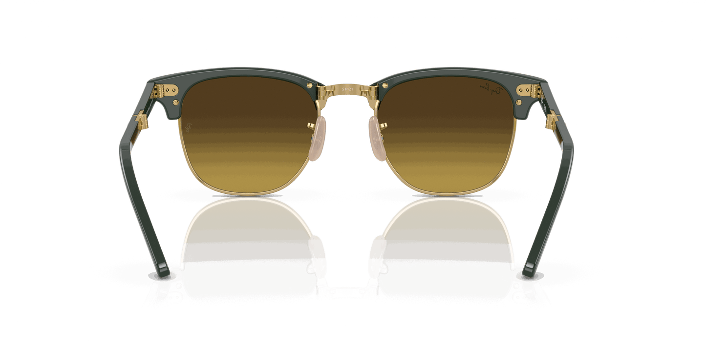 [Brown Lenses, Polished Green On Gold Frame]