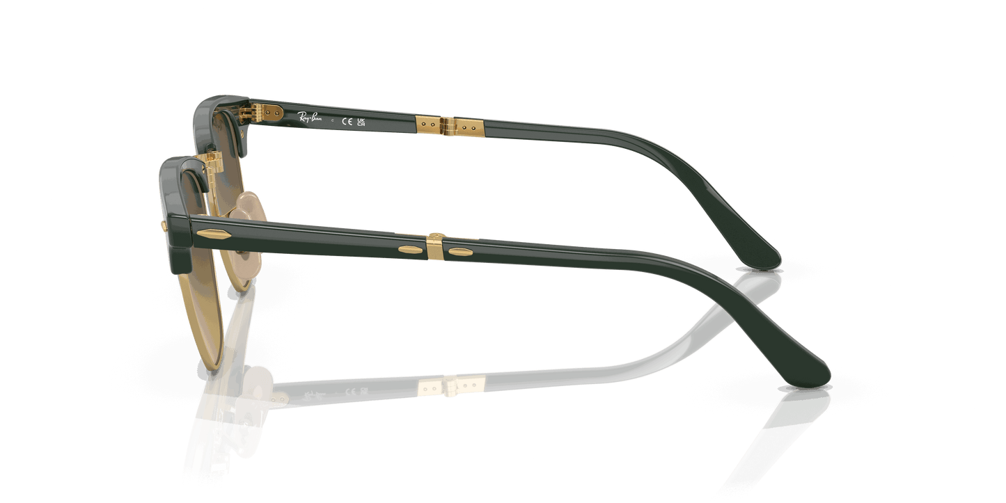 [Brown Lenses, Polished Green On Gold Frame]