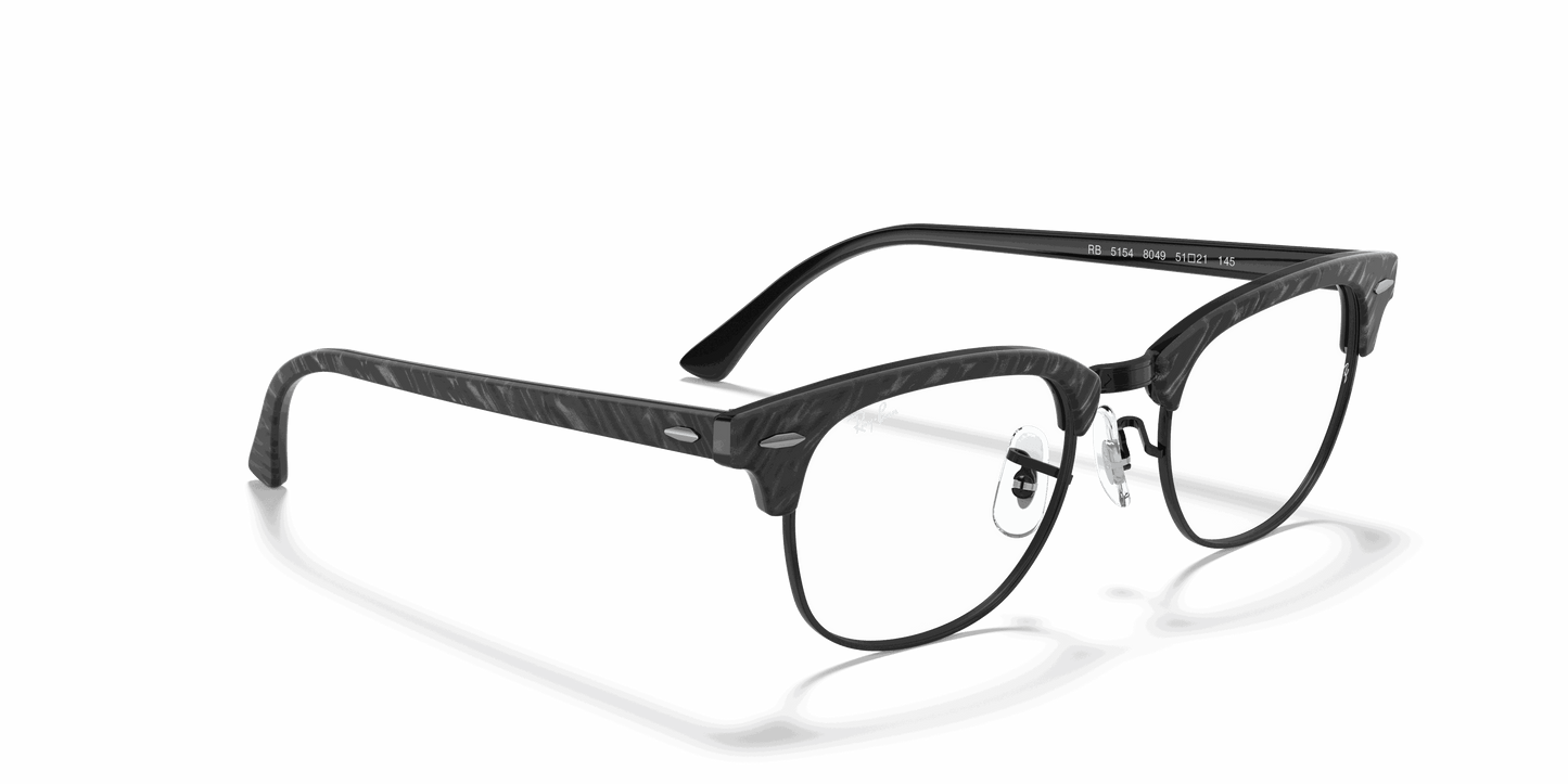 [Clear Lenses, Polished Black Frame]