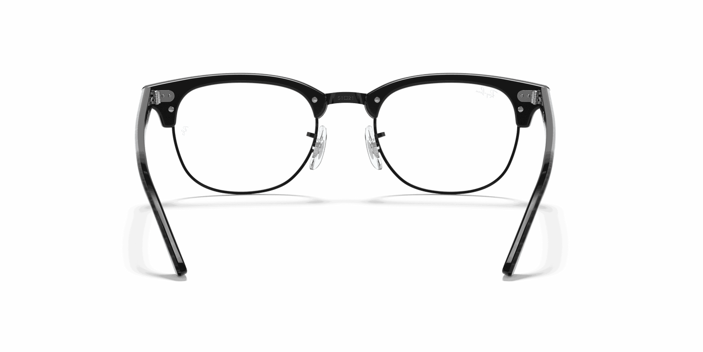 [Clear Lenses, Polished Black Frame]