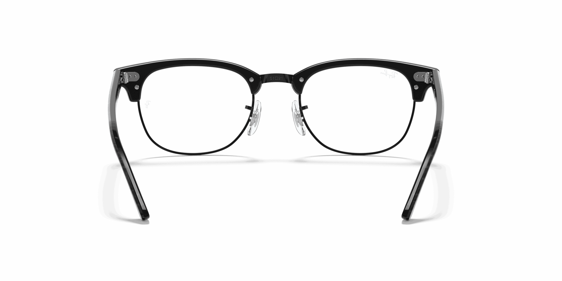 [Clear Lenses, Polished Black Frame]
