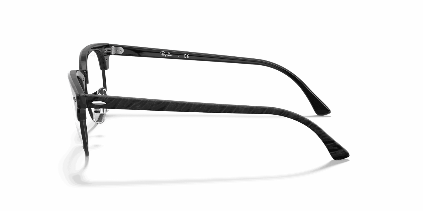 [Clear Lenses, Polished Black Frame]