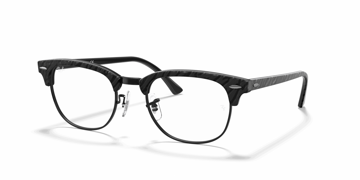 [Clear Lenses, Polished Black Frame]