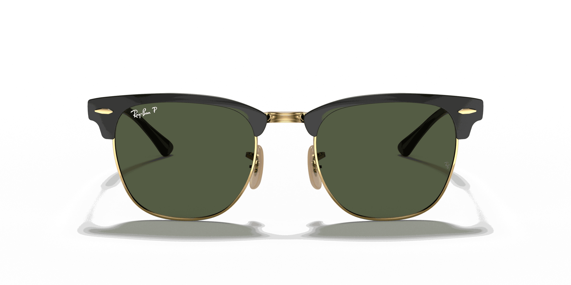 [G-15 Green Lenses, Polished Black On Gold Frame]