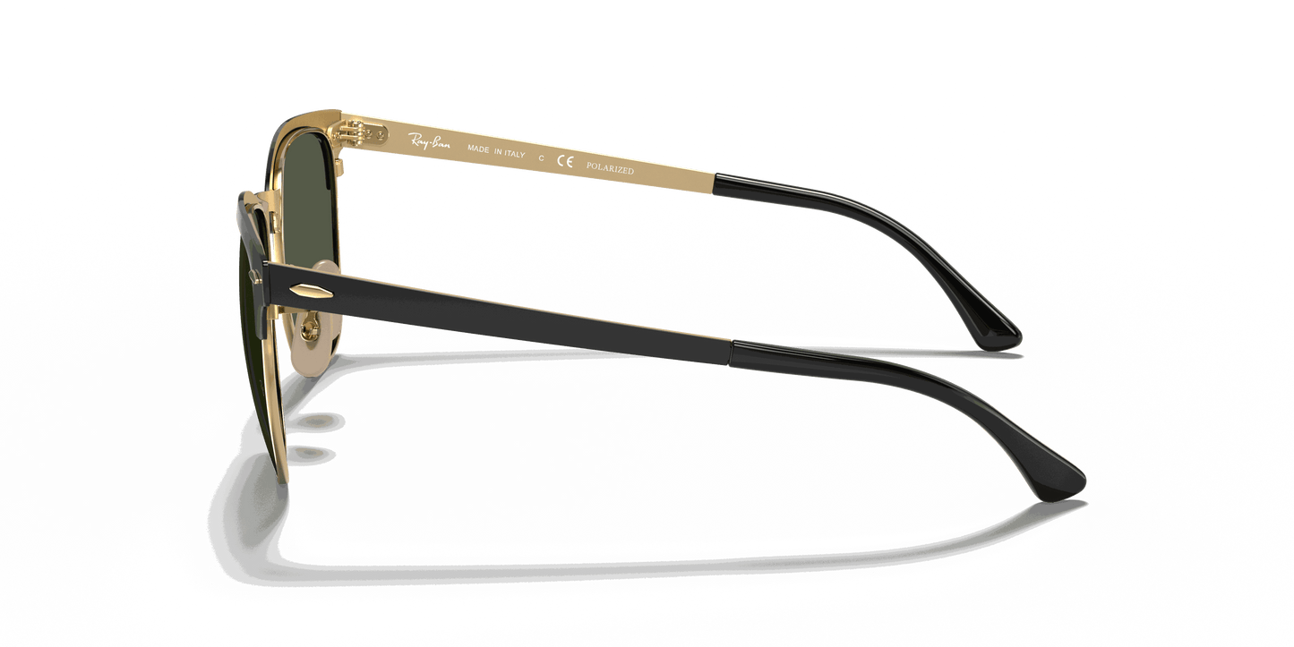 [G-15 Green Lenses, Polished Black On Gold Frame]