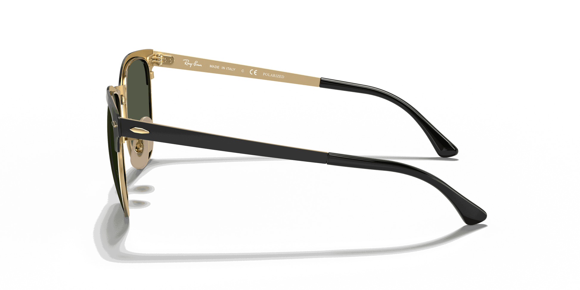 [G-15 Green Lenses, Polished Black On Gold Frame]