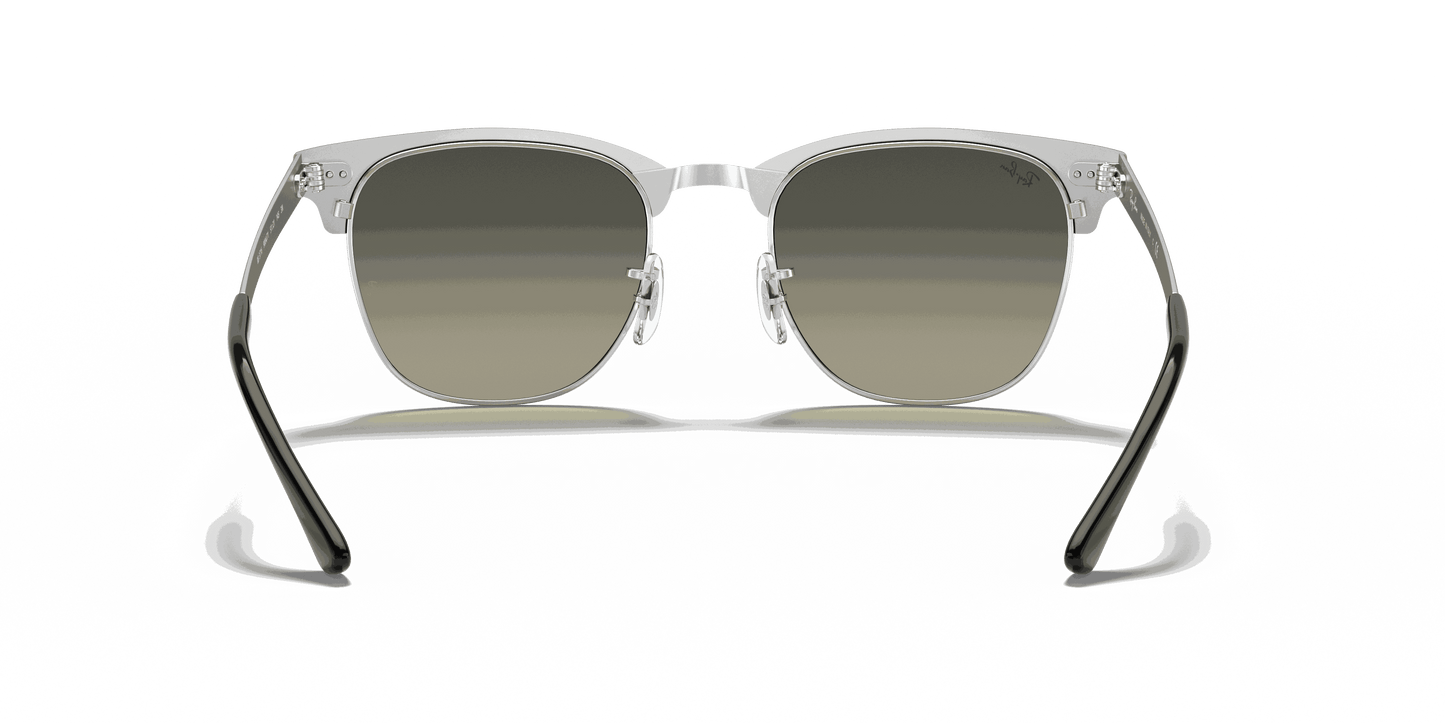 [Grey Gradient Lenses, Polished Black On Silver Frame]