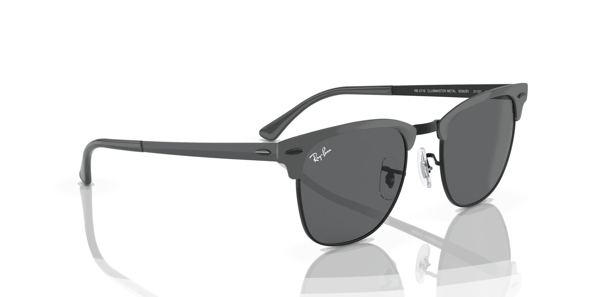 [Dark Grey Lenses, Polished Grey On Black Frame]