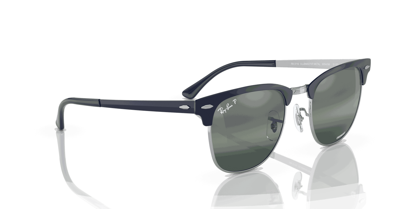 [Silver/Blue Lenses, Polished Silver On Blue Frame]